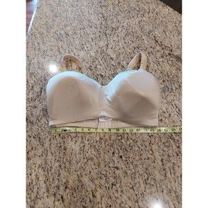 CACIQUE Satin No-Wire Comfort Solution Full Coverage Bra Size 40H Beige/Nude
